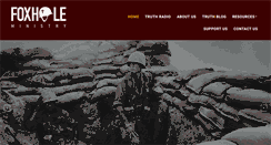 Desktop Screenshot of foxholeministry.com